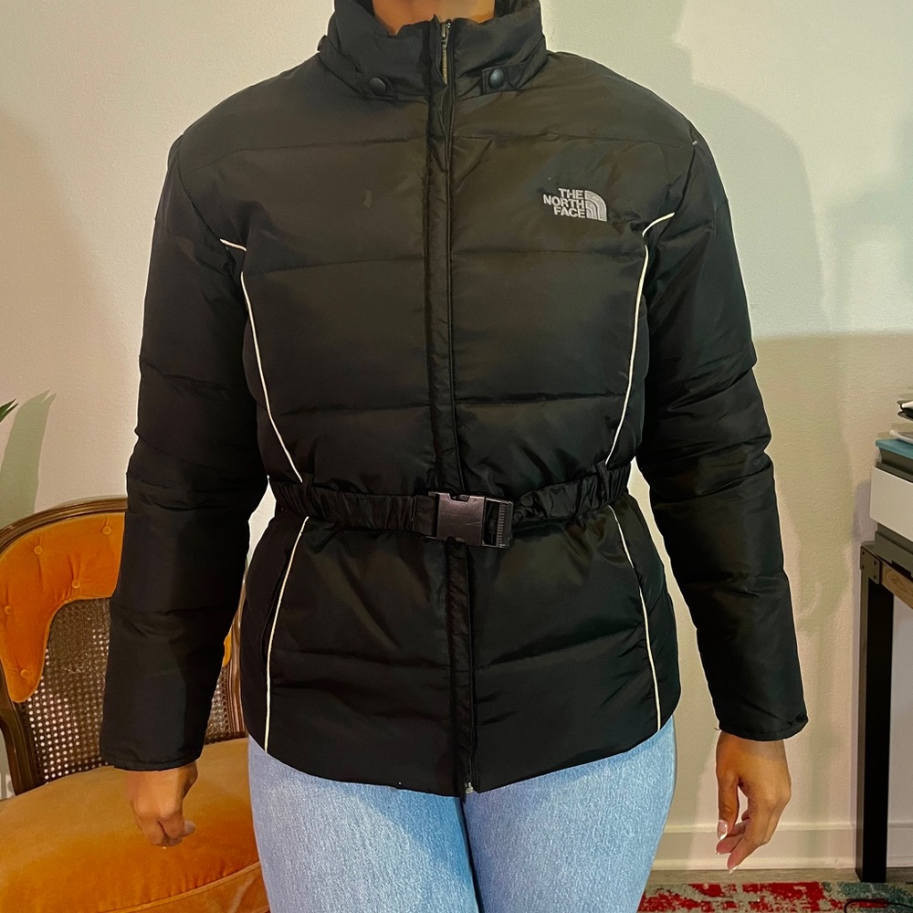 The North Face Puffer Jacket with Belt
